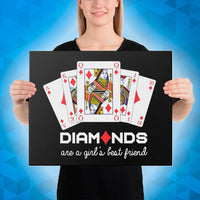 DIAMONDS ARE A GIRL´S BEST FRIEND - Canvas