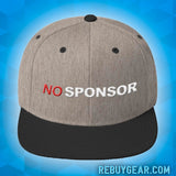 NO SPONSOR - 3D embroidered Snapback Hat
