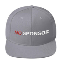 NO SPONSOR - 3D embroidered Snapback Hat