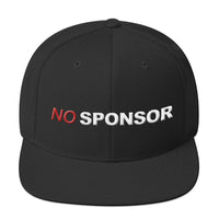 NO SPONSOR - 3D embroidered Snapback Hat