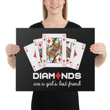 DIAMONDS ARE A GIRL´S BEST FRIEND - Canvas