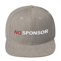 NO SPONSOR - 3D embroidered Snapback Hat