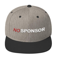 NO SPONSOR - 3D embroidered Snapback Hat