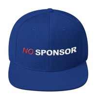 NO SPONSOR - 3D embroidered Snapback Hat